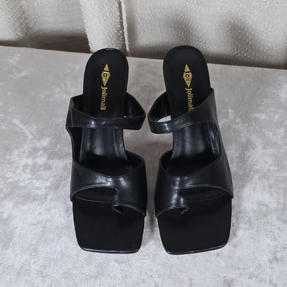 Jolimall Chic Black Women's Heels - Picture 4 of 9